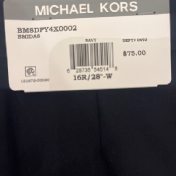 Michael Kors Slim Suit Pants Boys 16 Navy - Picture 2 of 2